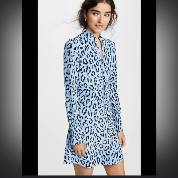 $550 A.L.C Marcella Leopard Print Dress - Picture 6 of 14